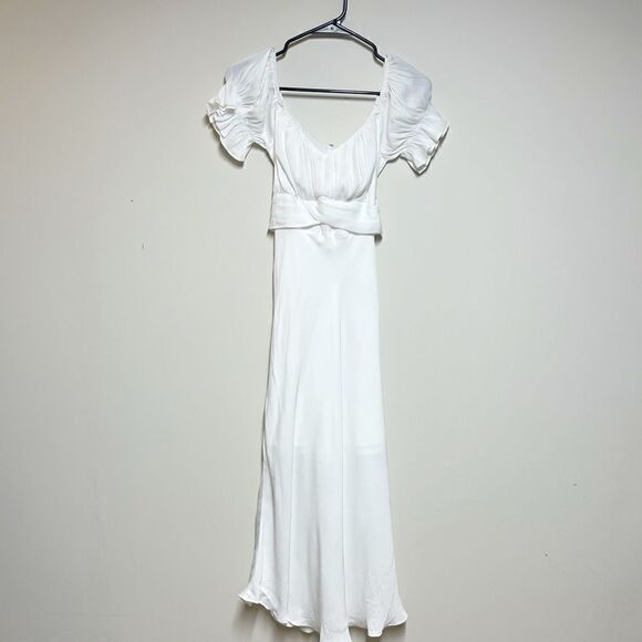 NWT Saints + Secrets Sophia Off Shoulder Midi Dress Sz S/M - Picture 4 of 8